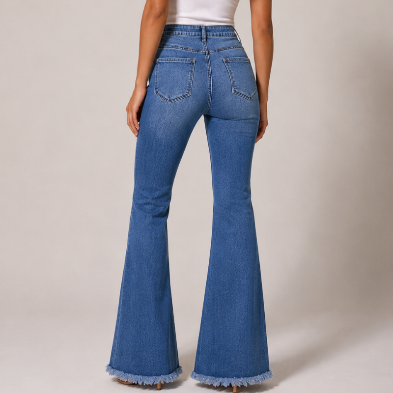 Flora Embroidered Flare Jeans
