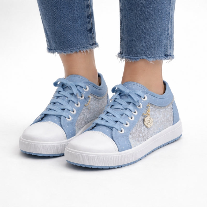 Stacy Denim Lace Sneakers