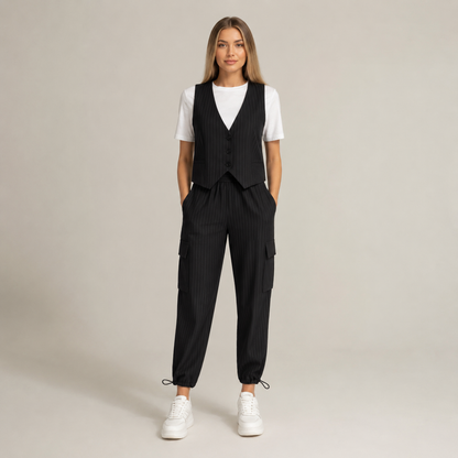 Fortini 2-Piece Pinstripe Set