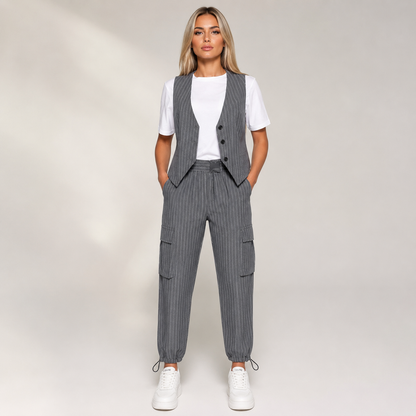Fortini 2-Piece Pinstripe Set