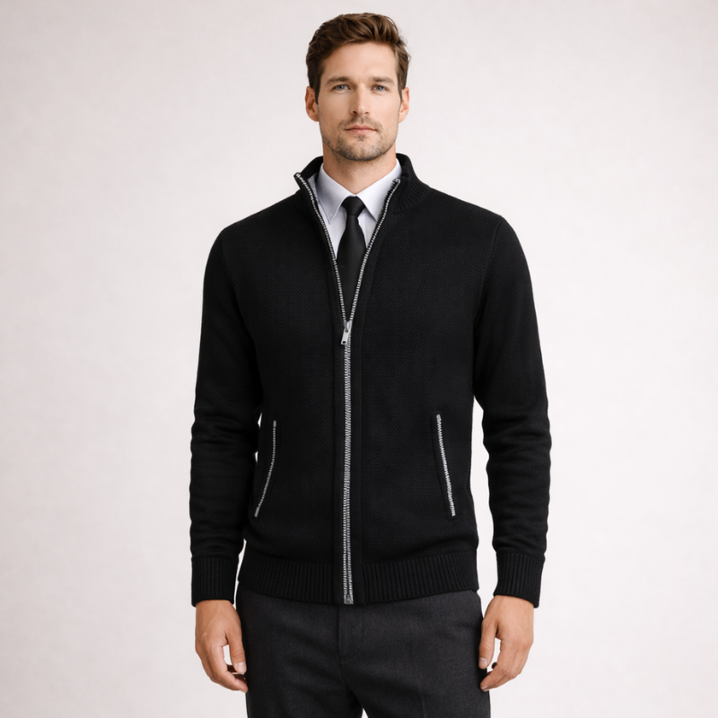 Steward Zipper Cardigan