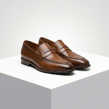 Riva Dark Casual Cowhide Loafers