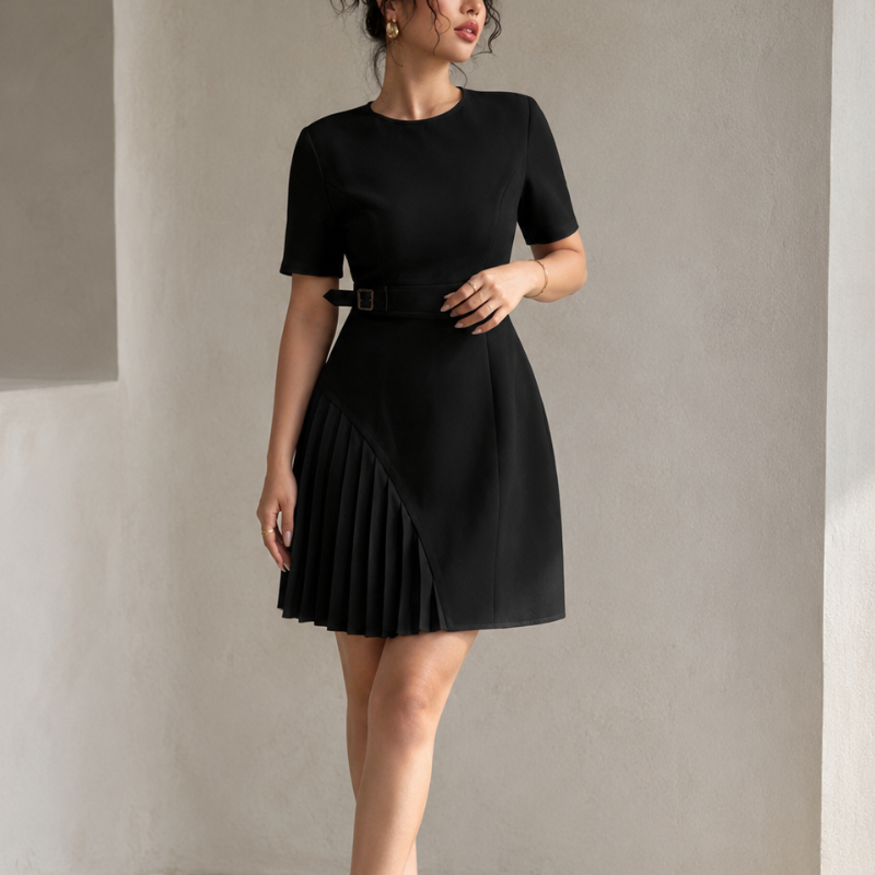 Merelin Pleated Dress