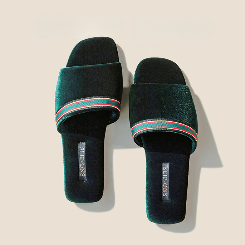 Spin-ons Open Toe Slippers