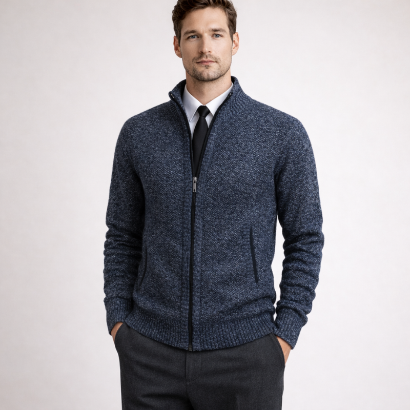 Steward Zipper Cardigan