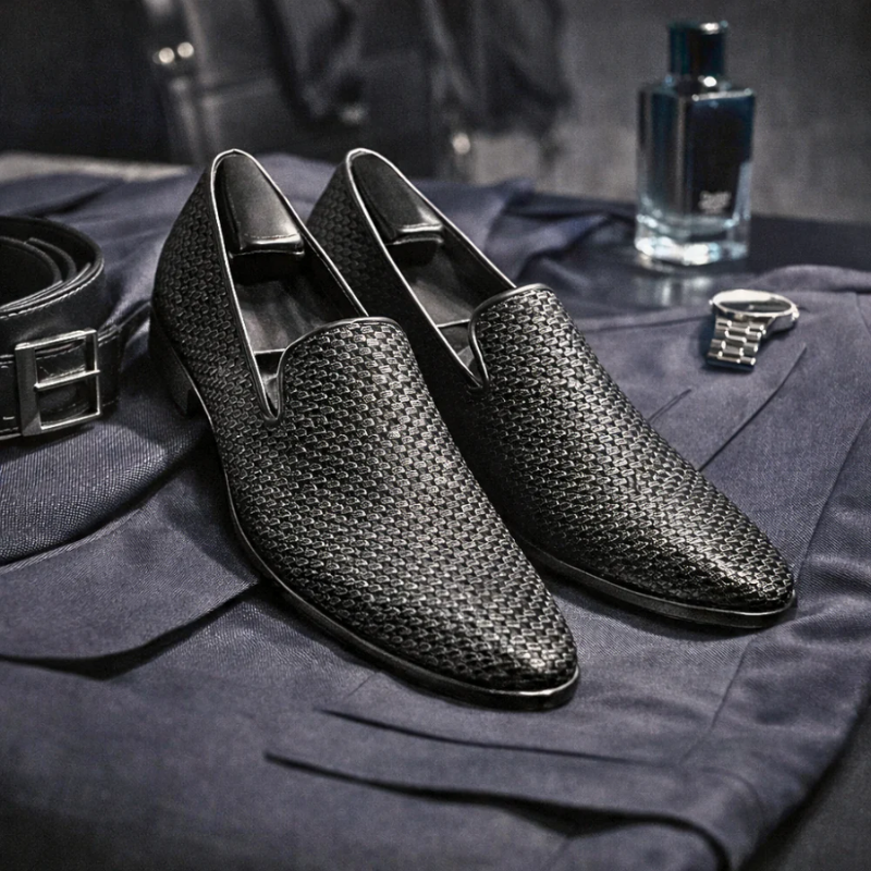 Benedict Velvet Flat Shoes