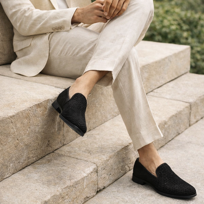 Benedict Velvet Flat Shoes
