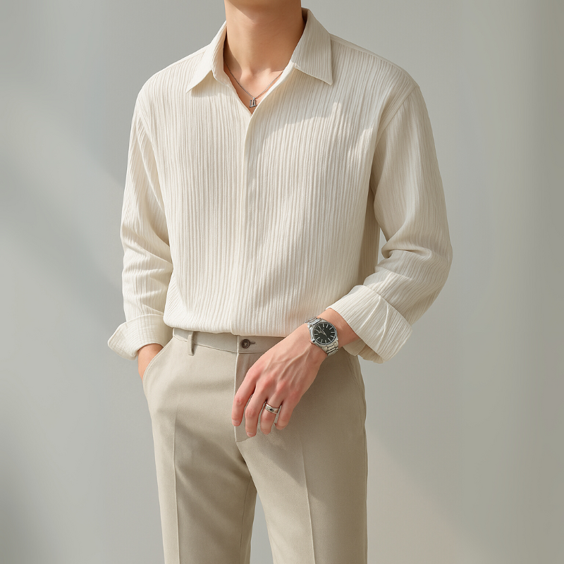 Vito Textured Button-up