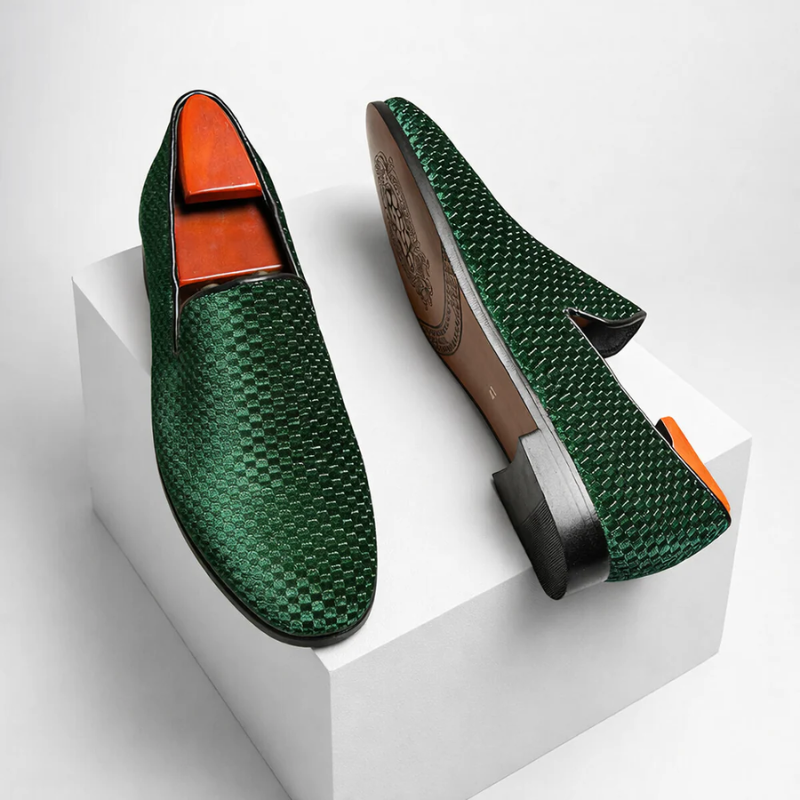 Benedict Velvet Flat Shoes