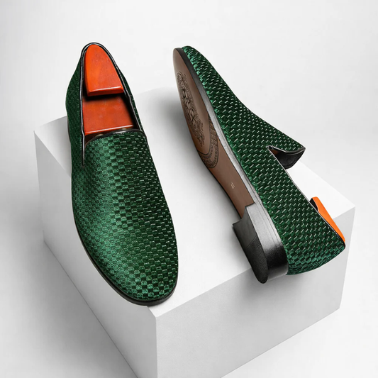 Benedict Velvet Flat Shoes
