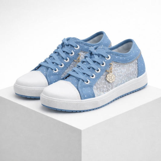 Stacy Denim Lace Sneakers