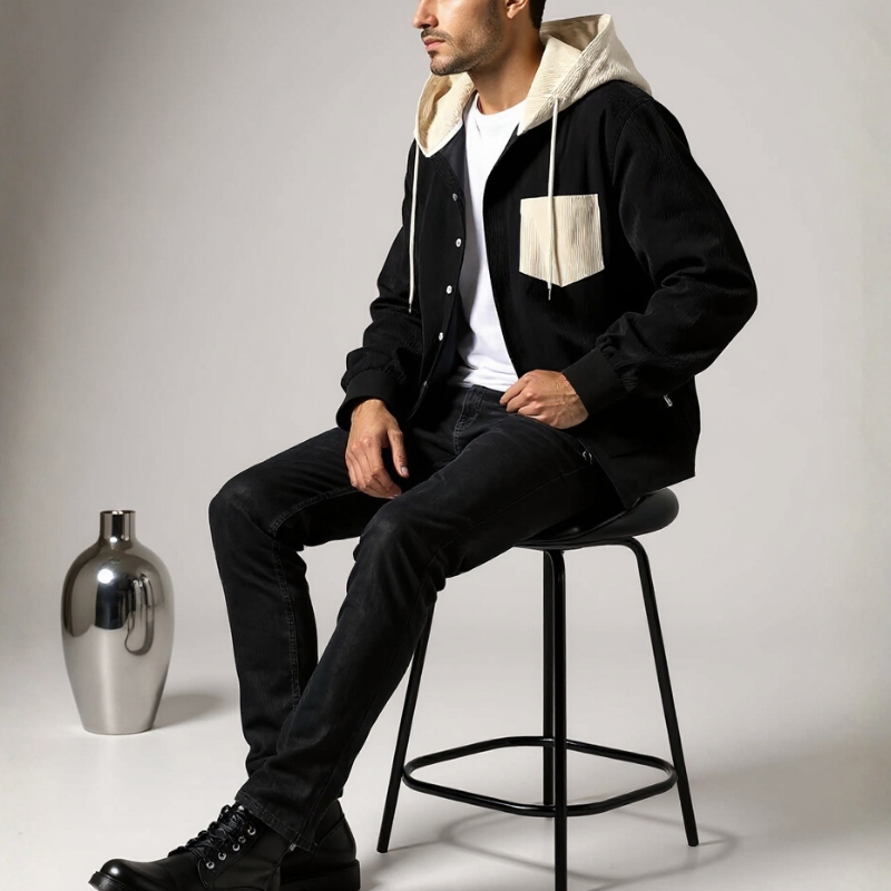 Tommy Corduroy Hooded Jacket