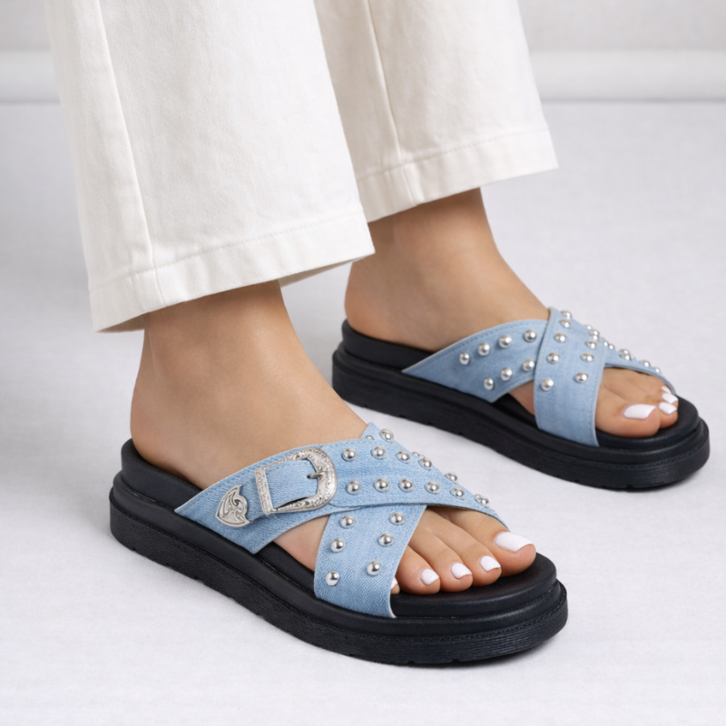 Cindy Buckle Sandals