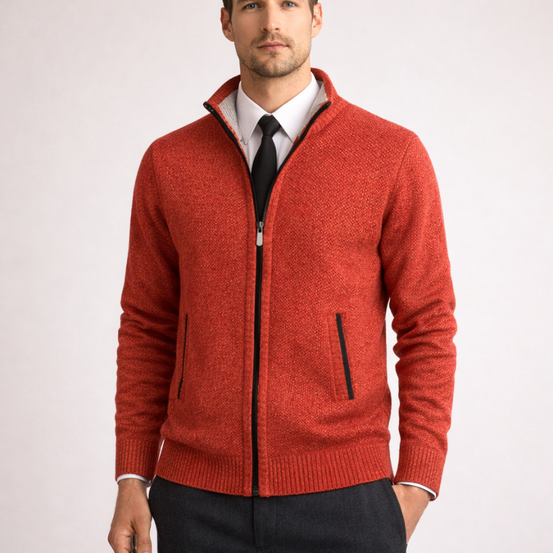 Steward Zipper Cardigan