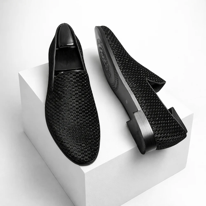 Benedict Velvet Flat Shoes