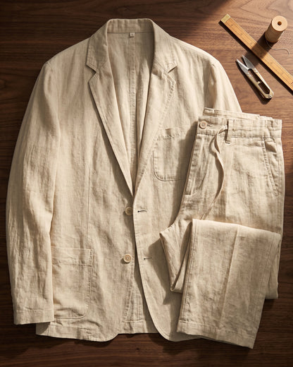 Oscar Linen Suit Set