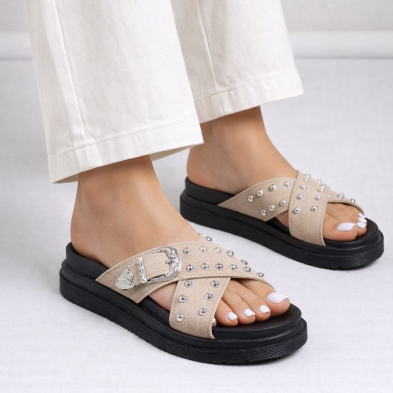 Cindy Buckle Sandals