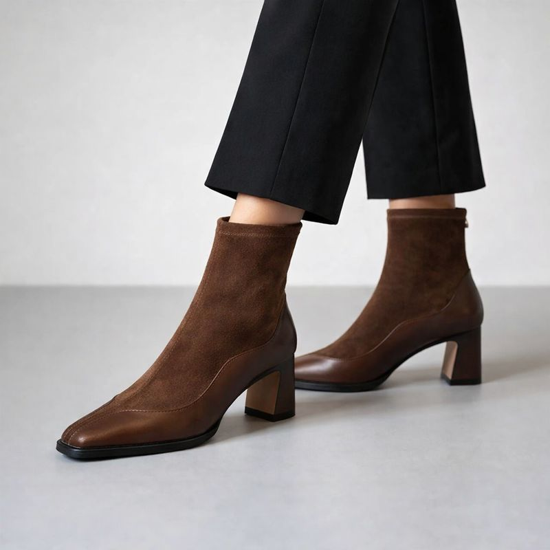 Taylor Square Toe Ankle Boots
