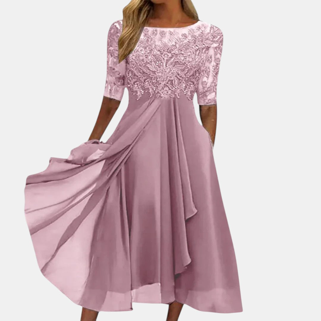 Clara Lace Bodice Dress