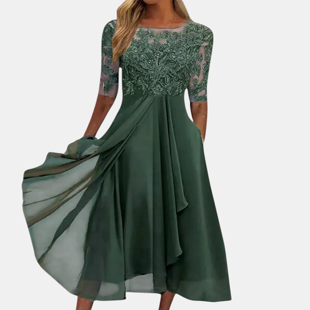 Clara Lace Bodice Dress