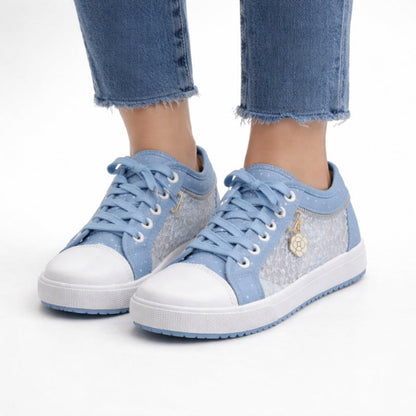 Stacy Denim Lace Sneakers