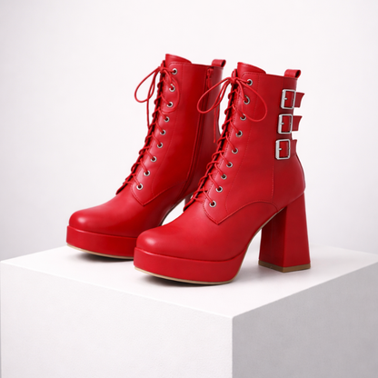 Elvira Chunky Heel Boots