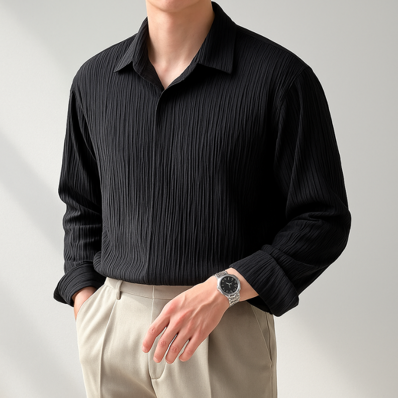 Vito Textured Button-up