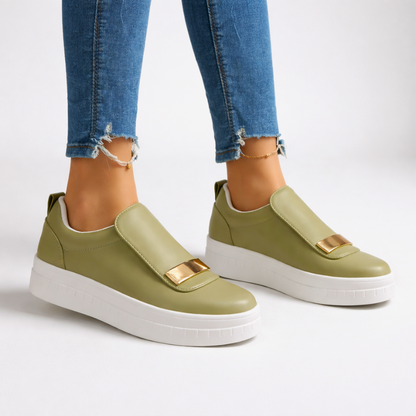 Gold Olive Shoes