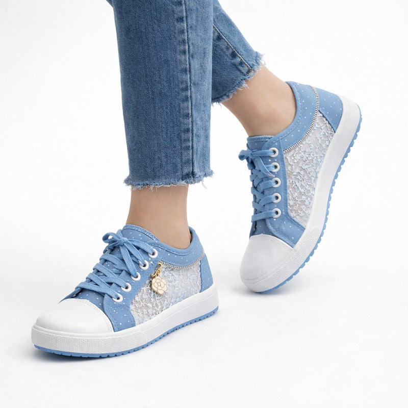 Stacy Denim Lace Sneakers