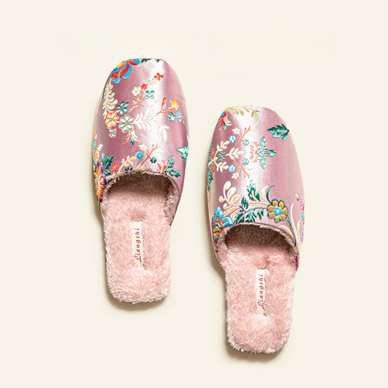 Liangshi Floral Slippers