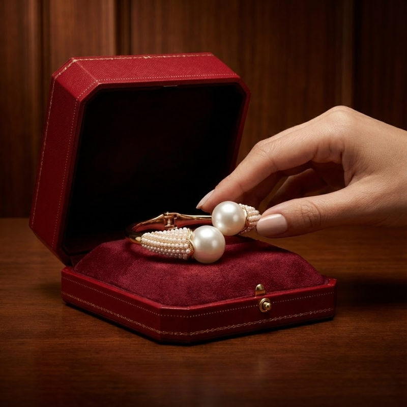 Aura Pearl Bangle