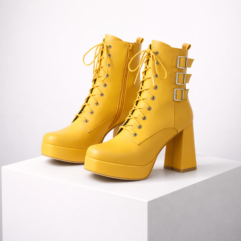 Elvira Chunky Heel Boots