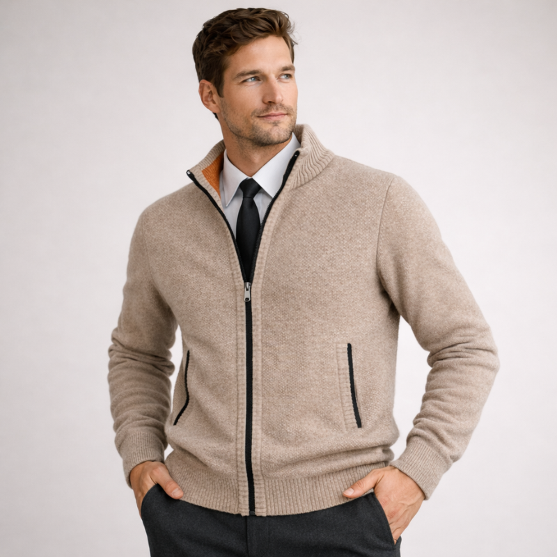 Steward Zipper Cardigan
