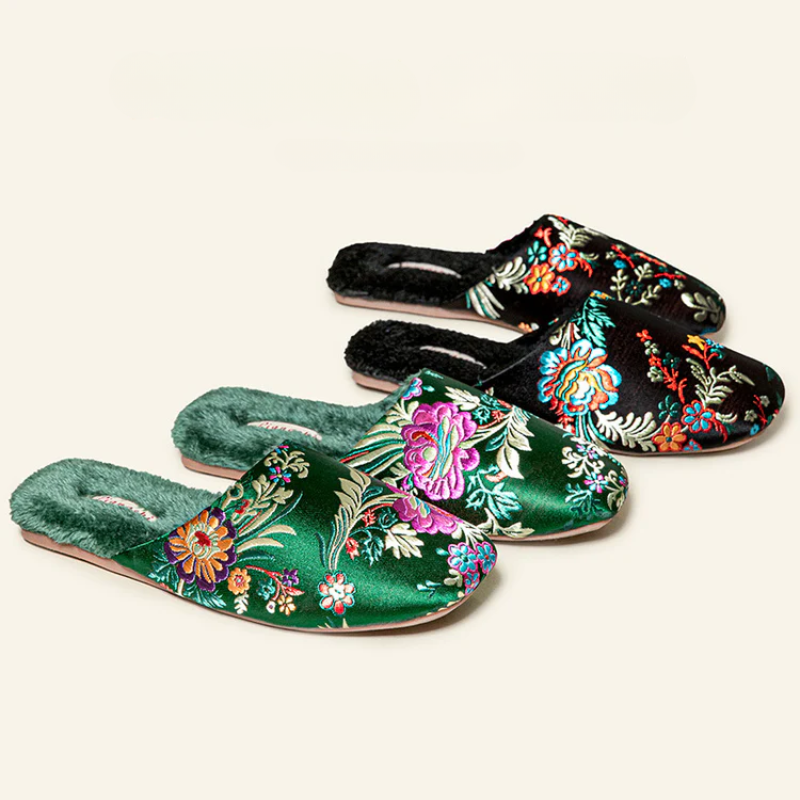Liangshi Floral Slippers