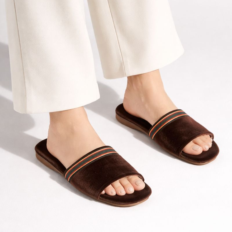 Spin-ons Open Toe Slippers