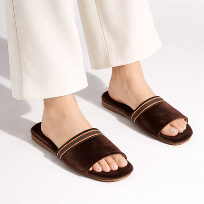 Spin-ons Open Toe Slippers
