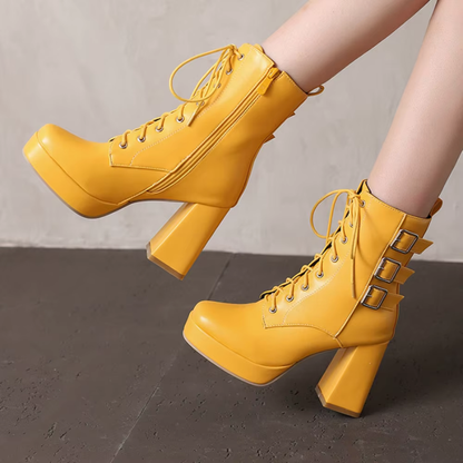 Elvira Chunky Heel Boots