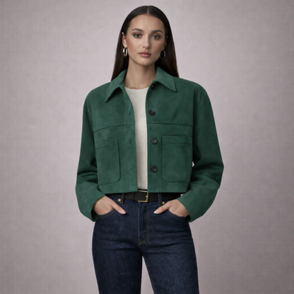 Marissa Suede Crop Jacket