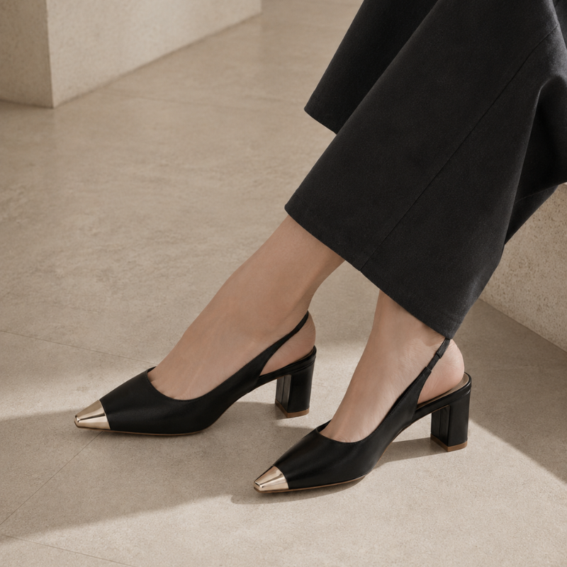 Maren Square Toe Heels