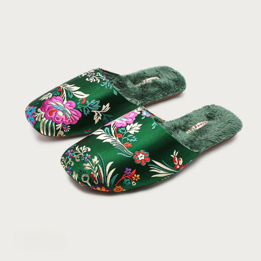 Liangshi Floral Slippers