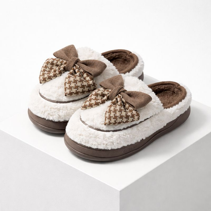 Bow Teddy Slippers