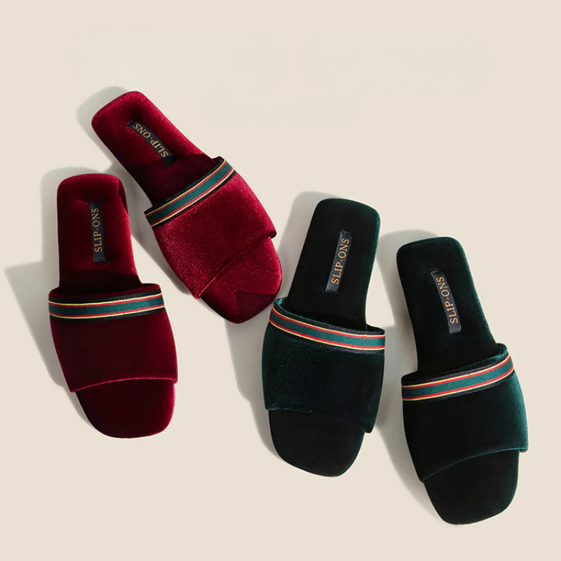 Spin-ons Open Toe Slippers