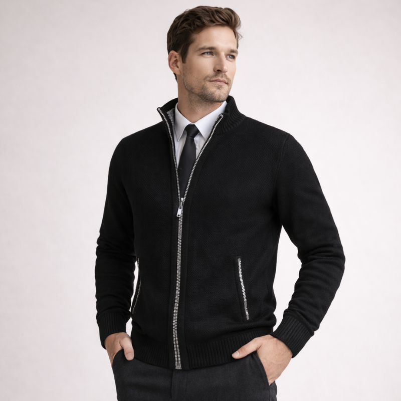Steward Zipper Cardigan