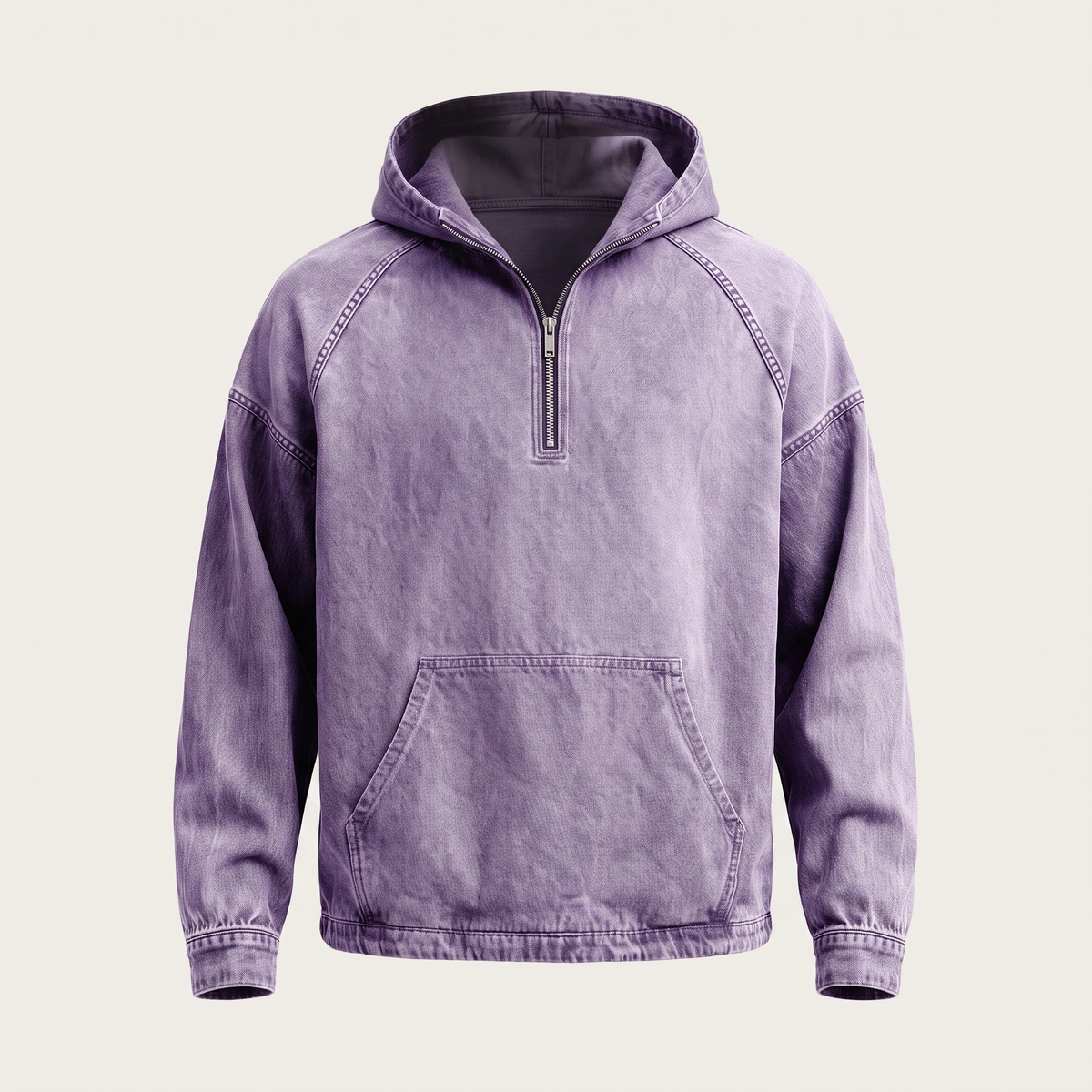 Lachlan Half-Zip Denim Jacket