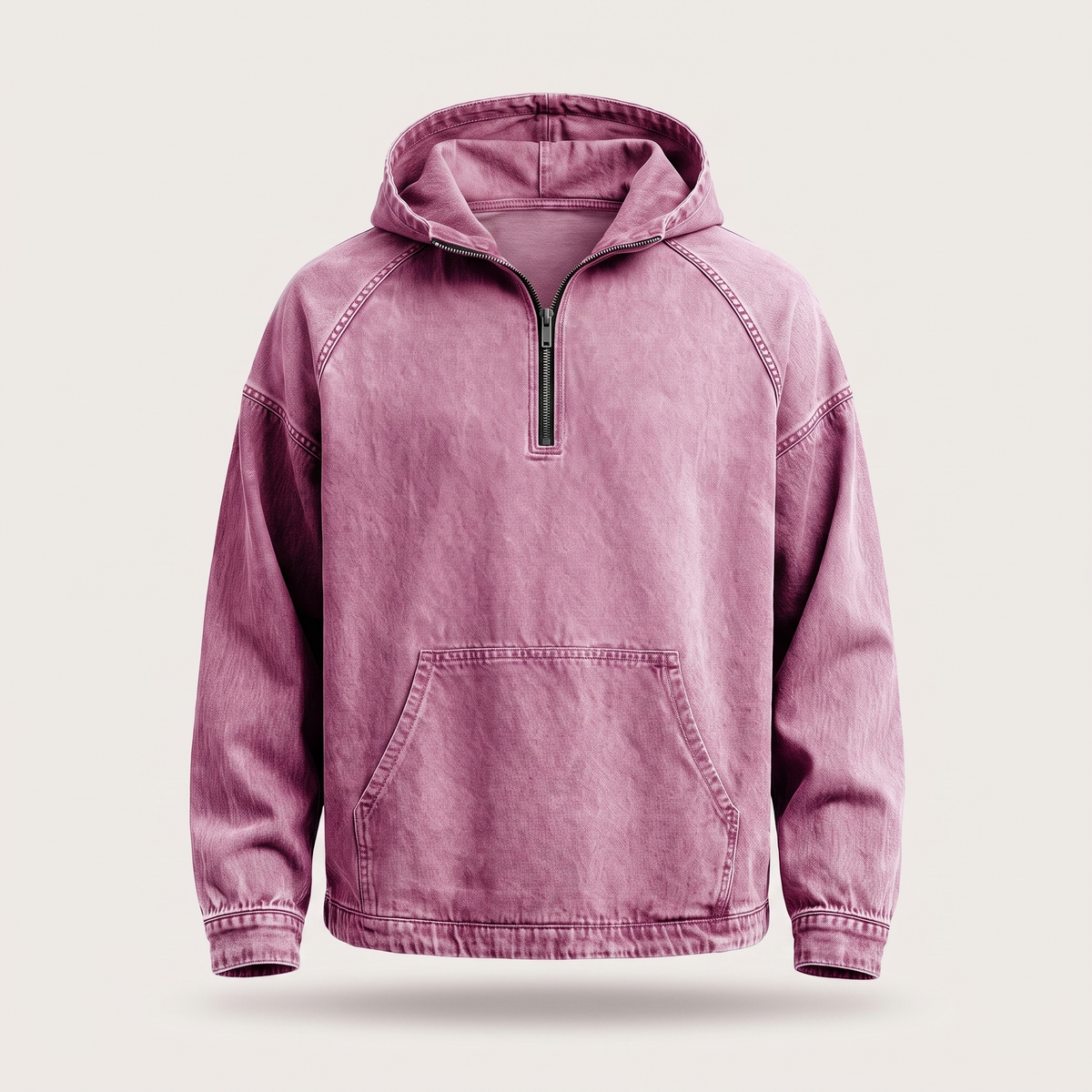 Lachlan Half-Zip Denim Jacket