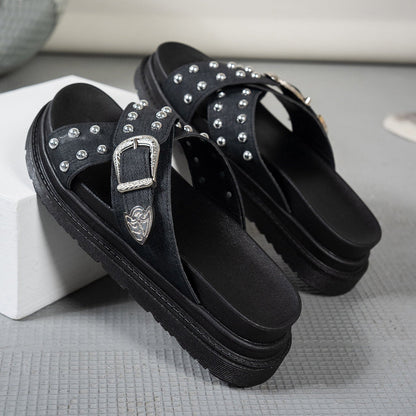 Cindy Buckle Sandals