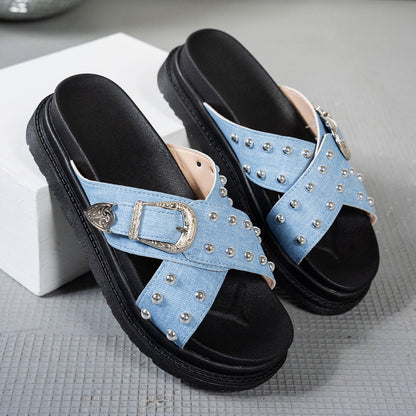 Cindy Buckle Sandals