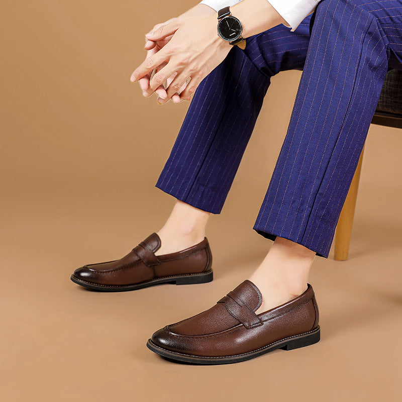 Riva Dark Casual Cowhide Loafers