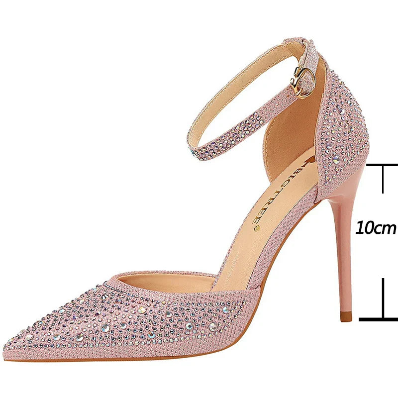Glamorous Rhinestone High Heels