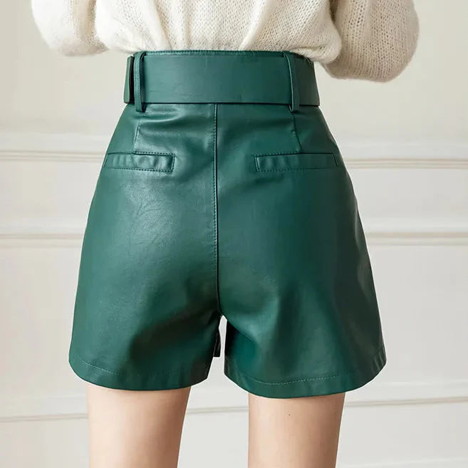 Raffel Leather Shorts